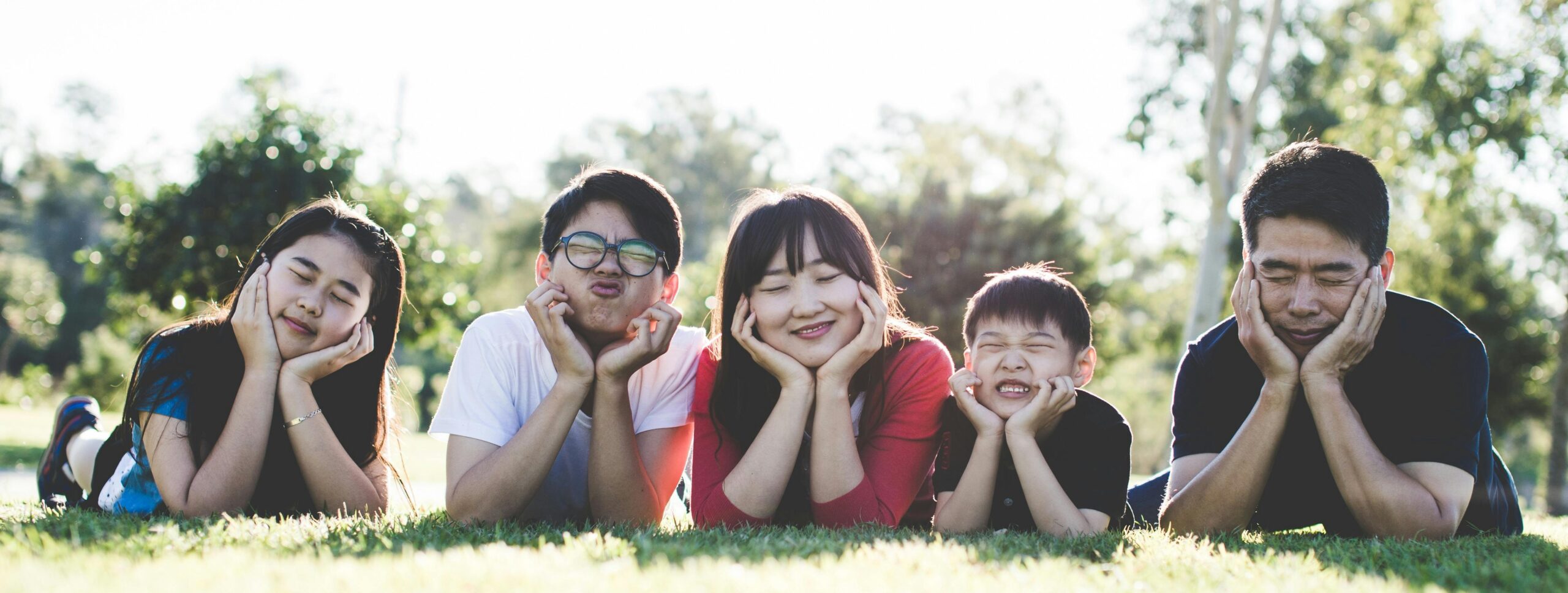 family smiling