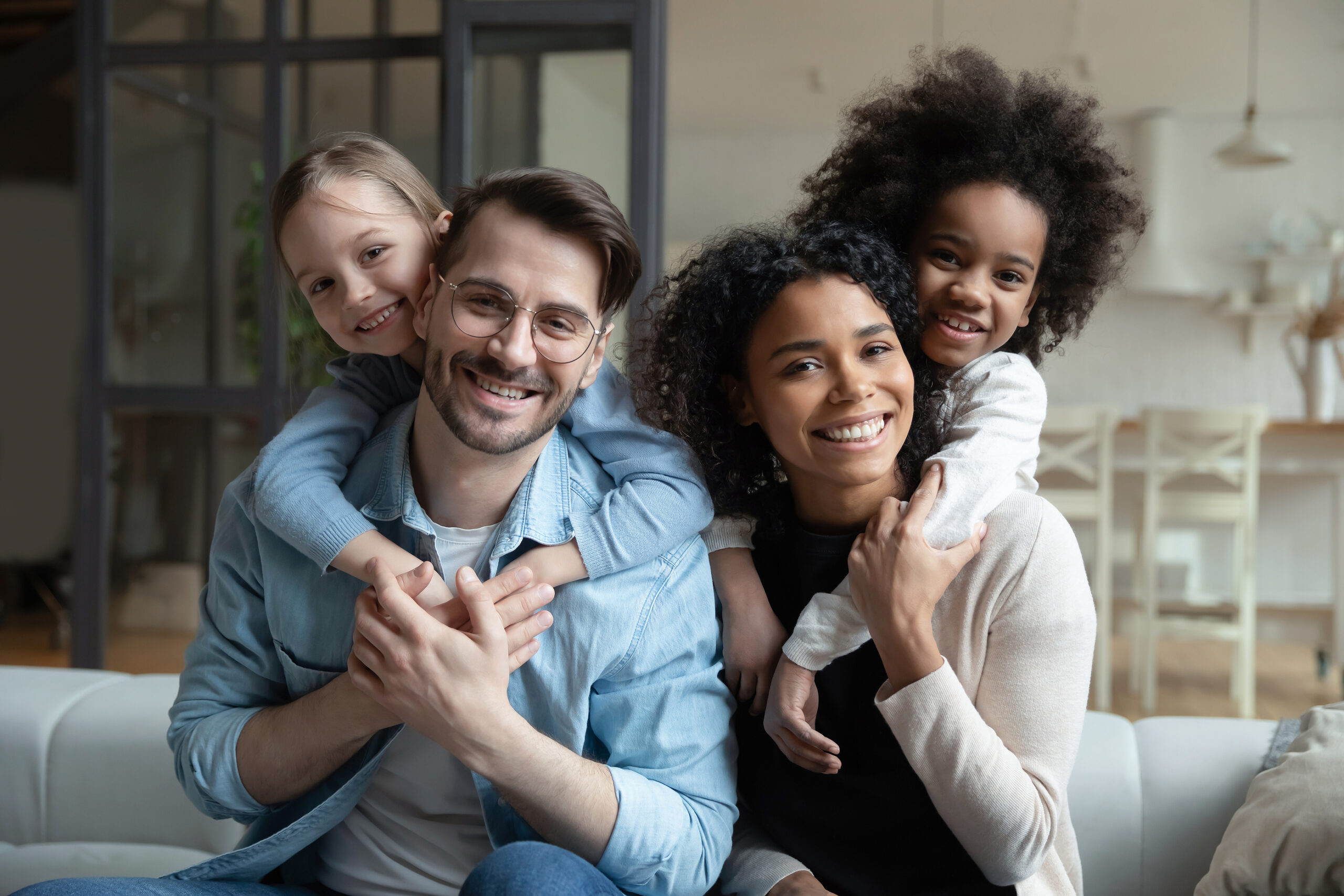 Portrait Of Happy Multiethnic